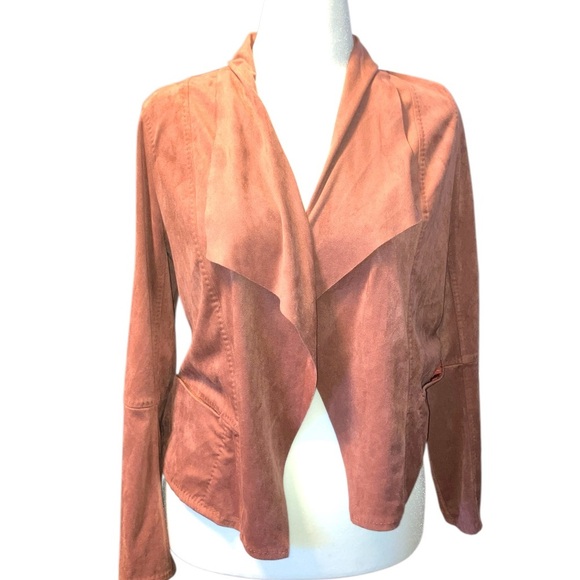 Jackets & Blazers - Max Studio Lightweight “Suede” Jacket size M in a dusty warm pink
